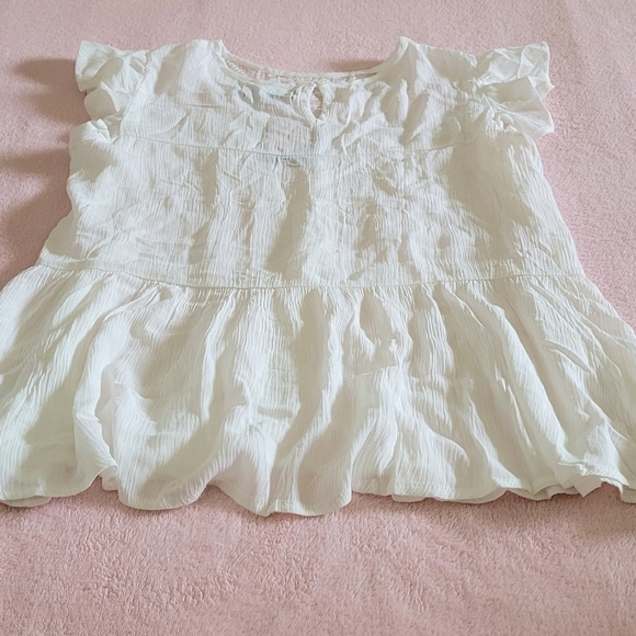 Indigo Poppy Flutter🦋 Sleeve Peasant Blouse - Picture 14 of 14